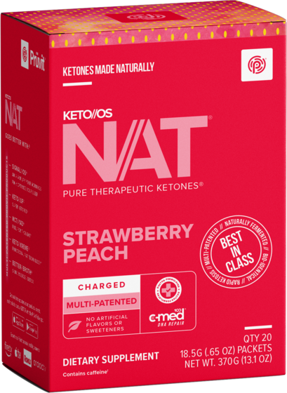 KETO//OS NAT Strawberry Peach box
